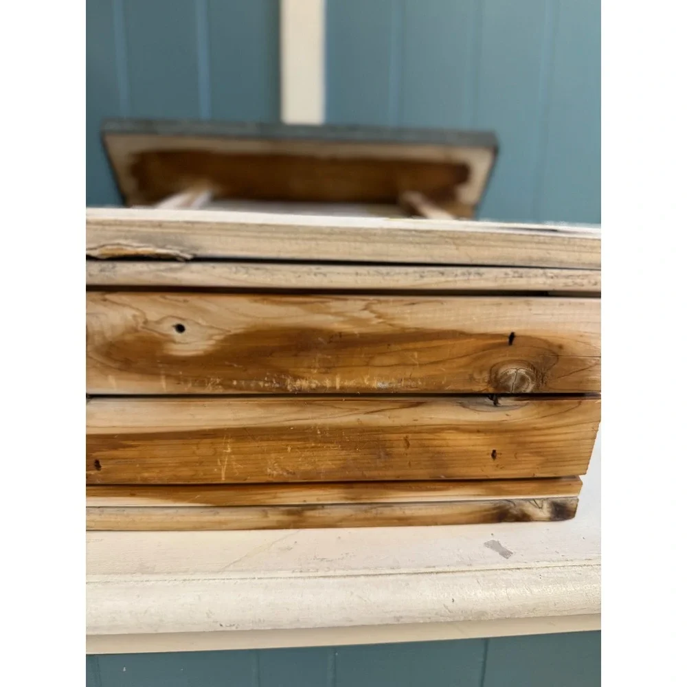 Rustic Cedar Wood Bird Feeder with Cardinal Wind Vane and Suet Cages